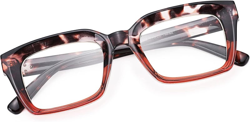 COASION Classic Non-prescription Clear Lens Eyeglasses for Women Thick Square Frame Eyewear - Image 3